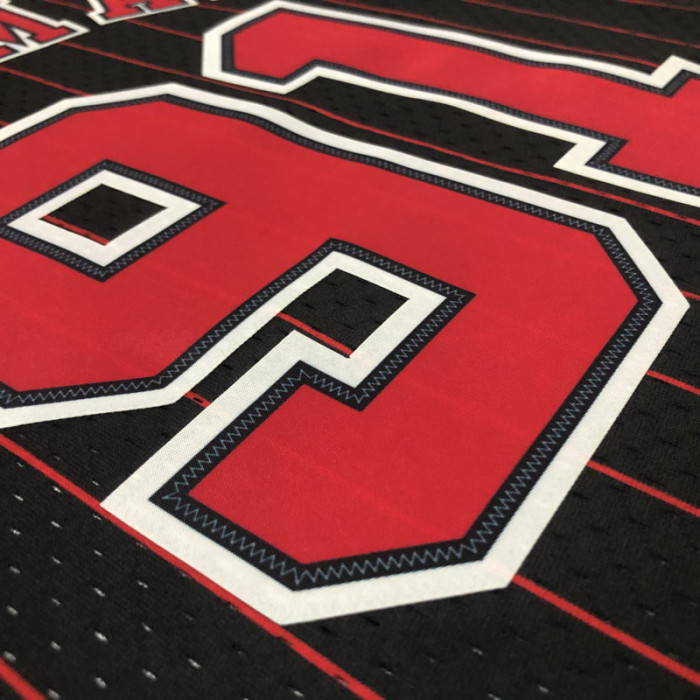 1996 BULLS RODMAN #91 Black Retro Top Quality Hot Pressing NBA Jersey