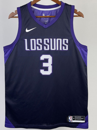 2017-18 SUNS PAUL #3 Royal Blue City Edition Top Quality Hot Pressing NBA Jersey