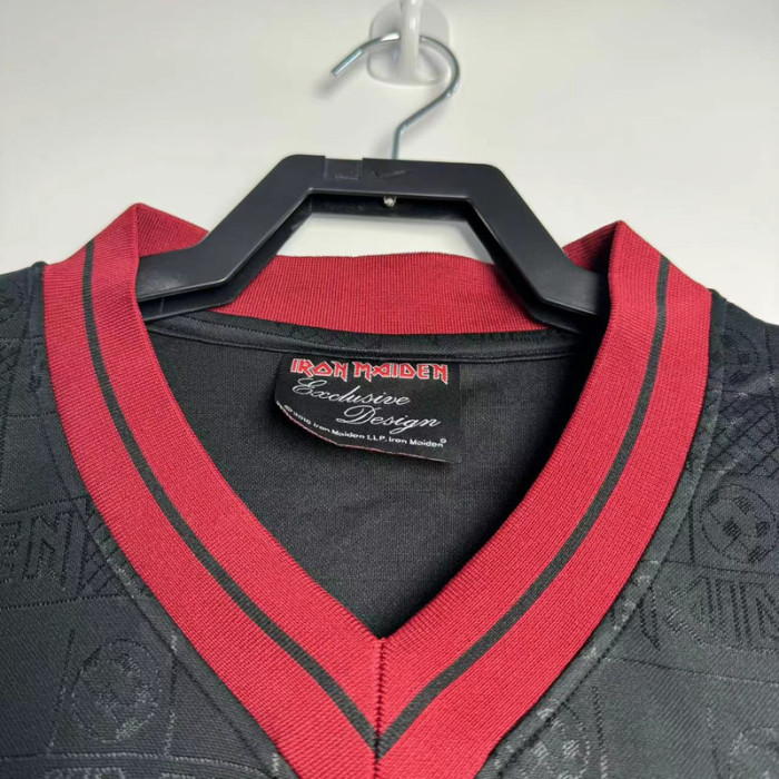 2016 West Ham Iron Maiden #16 Black Retro Soccer Jersey