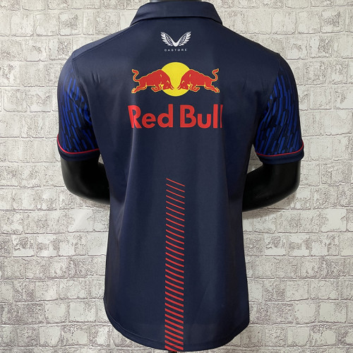2023 F1 Red Bull #11 Royal Blue Polo Red Racing Suit(有领11号)