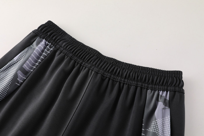 2024 AD Dark gray Half Pull Tracksuit #AB07 (半拉链)
