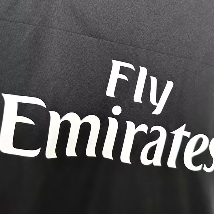 2016-2017 RMA Away Black Long Sleeve Retro Soccer Jersey (长袖)