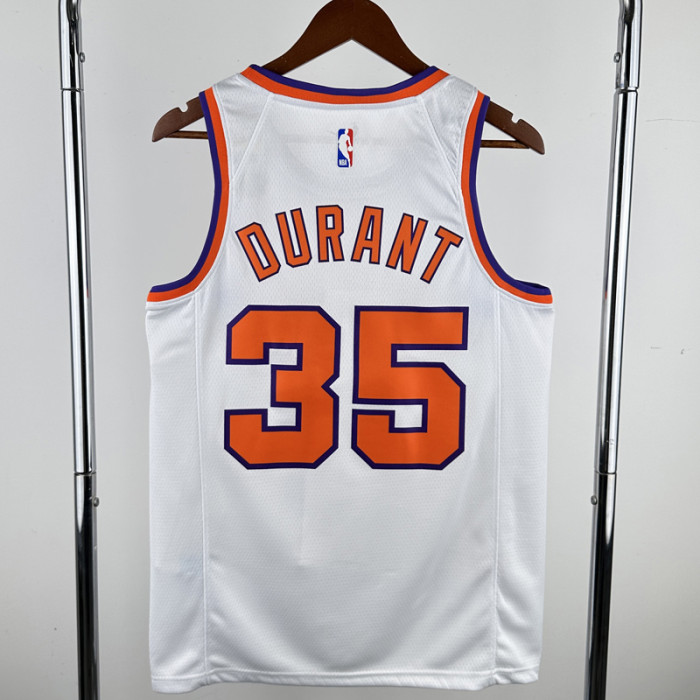 2017-2018 SUNS DURANT #35 White Retro Top Quality Hot Pressing NBA Jersey