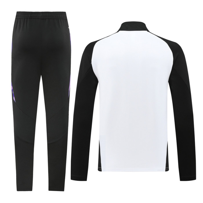 24-25 Germany Black White Jacket Tracksuit #02