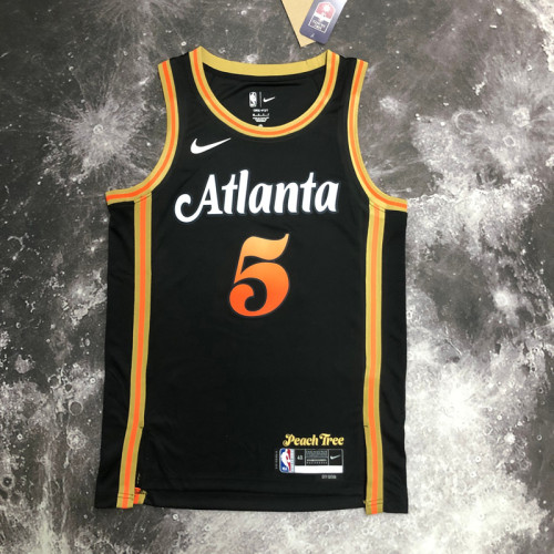 22-23 HAWKS MURRAY #5 Black City Edition Top Quality Hot Pressing NBA Jersey