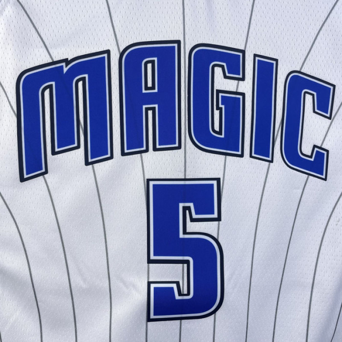 22-23 Magic BANCHERO #5 White Top Quality Hot Pressing NBA Jersey