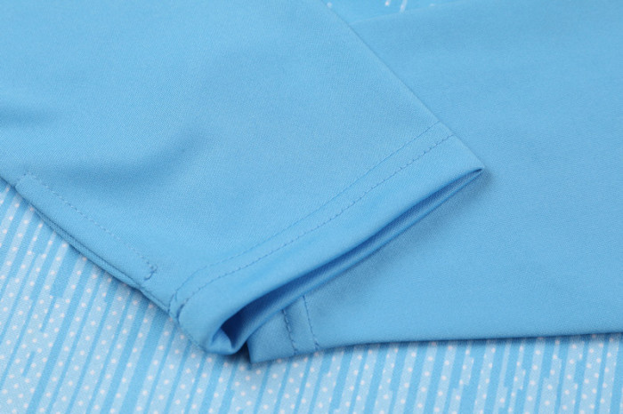 2024 NK Blue Kids Half Pull Tracksuit (童装)(半拉链)