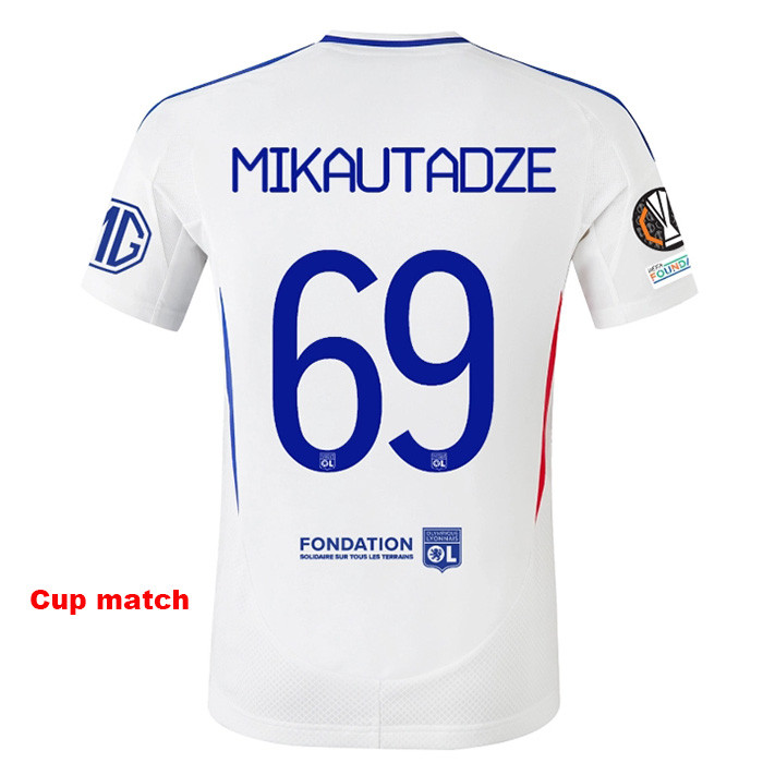 24-25 Lyon Home Fans Soccer Jersey