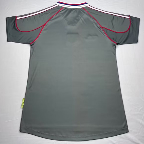 2000-2001 Lyon Away Gray Retro Soccer Jersey