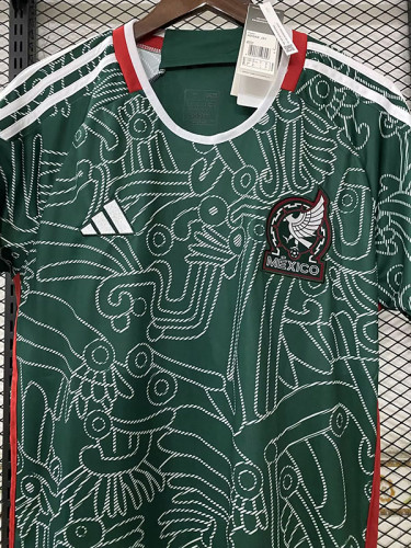 22-23 Mexico Third Fans Soccer Jersey (白图纹)