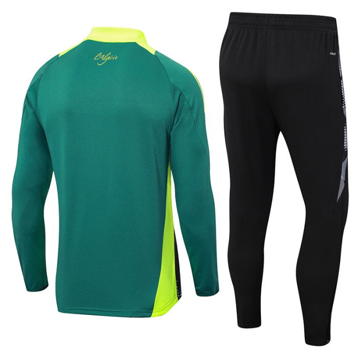 24-25 Algeria Dark green Half Pull Tracksuit (半拉链)