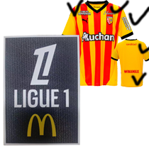 24-25 RC Lens Home Print Sponsor Fans Soccer Jersey