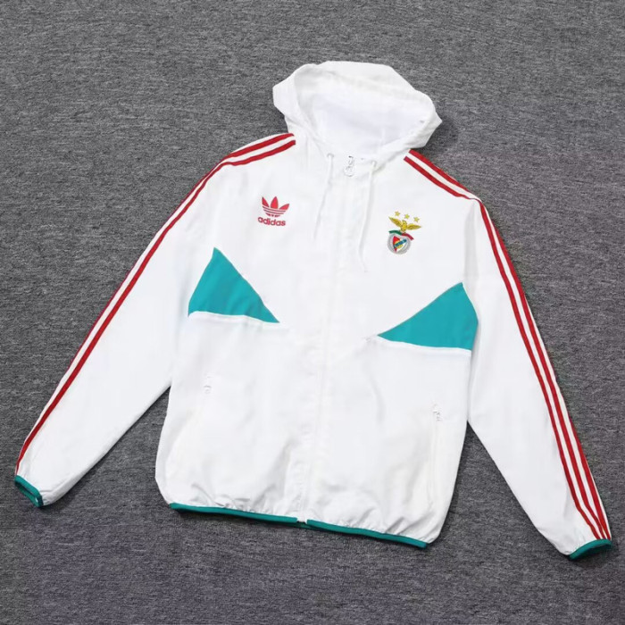 24-25 Benfica White Windbreaker