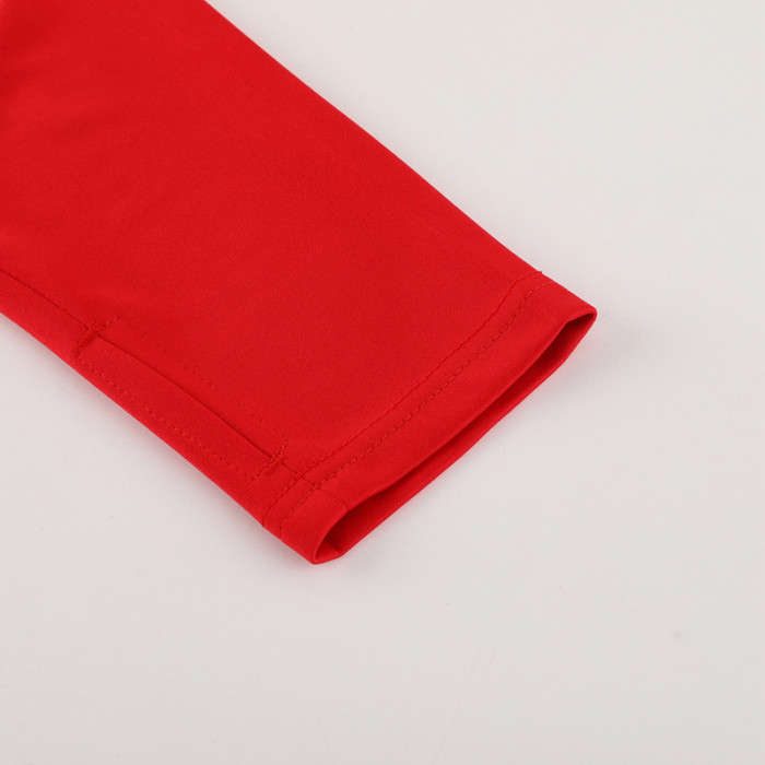 2024 AD Red Half Pull Tracksuit #AB06 (半拉链)