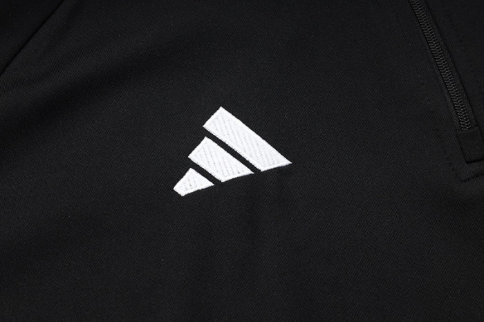 24-25 AD Black Half Pull Tracksuit #06 (半拉链)