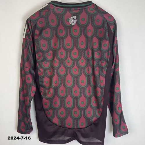 24-25 Mexico Home Long Sleeve Soccer Jersey (长袖)