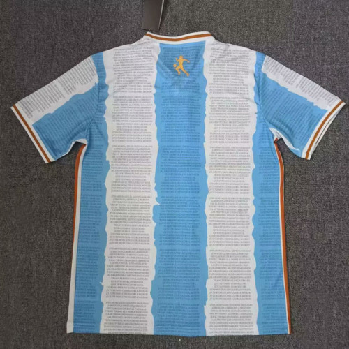 22-23 Argentina Blue White Commemorative Edition Soccer Jersey (三星)