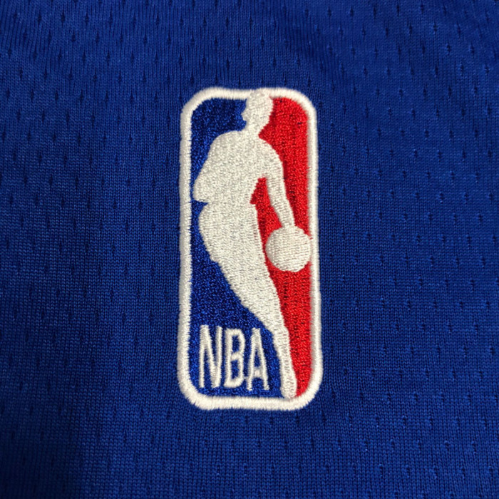 Warriors CURRY #30 'Mexico' Blue 75th Anniversary Retro Top Quality Hot Pressing NBA Jersey