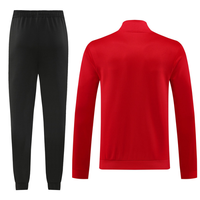 24-25 Man Utd Red Jacket Tracksuit #01