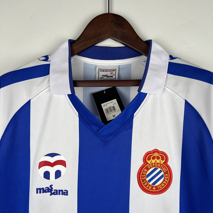 1984-1989 Espanyol Home Retro Soccer Jersey