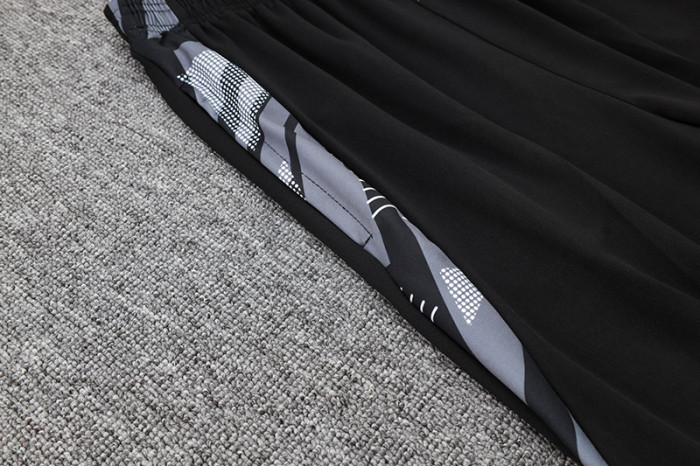 24-25 AD Black Half Pull Tracksuit #06 (半拉链)