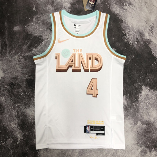 22-23 Cleveland Cavaliers MOBLEY #4 White City Edition Top Quality Hot Pressing NBA Jersey