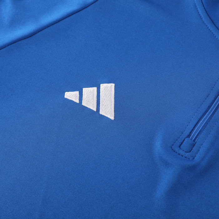 2024 AD Fancy Blue Half Pull Tracksuit #AB06 (半拉链)