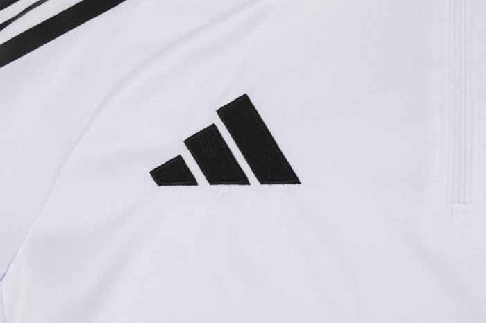 2024 AD White Half Pull Tracksuit (半拉链)