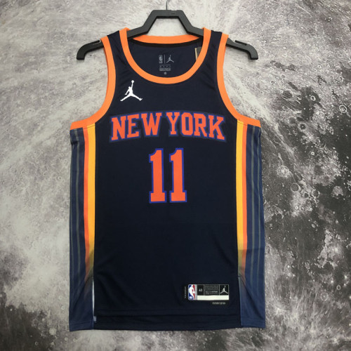 22-23 KNICKS BRUNSON #11 Black Top Quality Hot Pressing NBA Jersey (Trapeze Edition) 飞人版