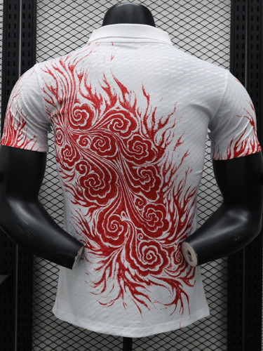 24-25 Japan 火焰Y3 White Special Edition Player Version Soccer Jersey