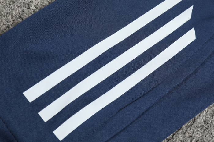 2024 AD Navy blue Half Pull Tracksuit (半拉链)