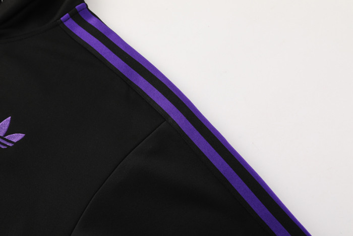 2024 AD Black Jacket Tracksuit #AJ19
