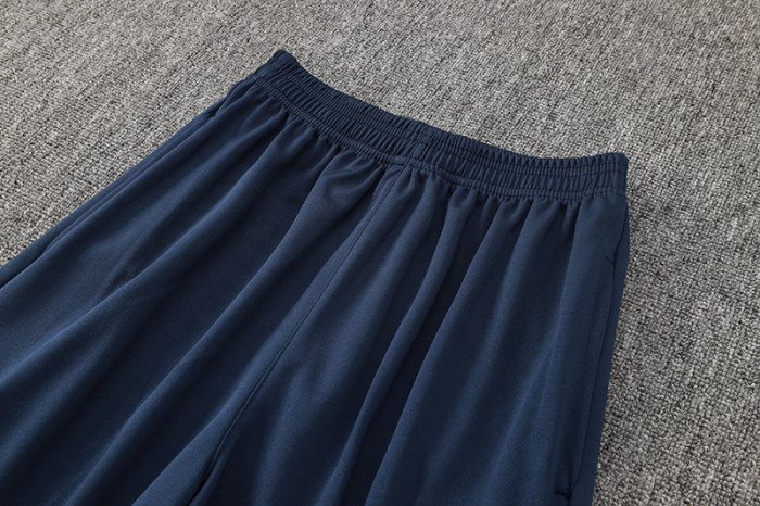 2024 NK Royal Blue Half Pull Tracksuit #05(半拉链)(白色领)