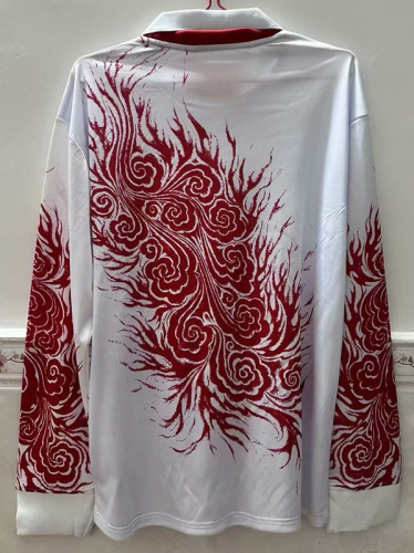 24-25 Japan 火焰Y3 White Special Edition Long Sleeve Soccer Jersey (长袖)