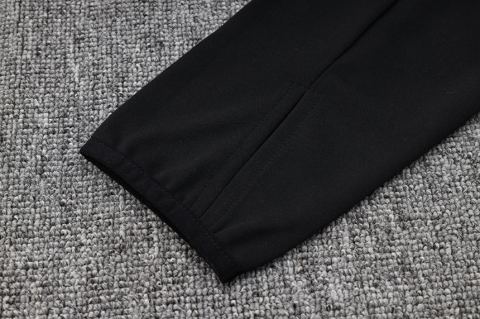24-25 AD Black Half Pull Tracksuit #06 (半拉链)