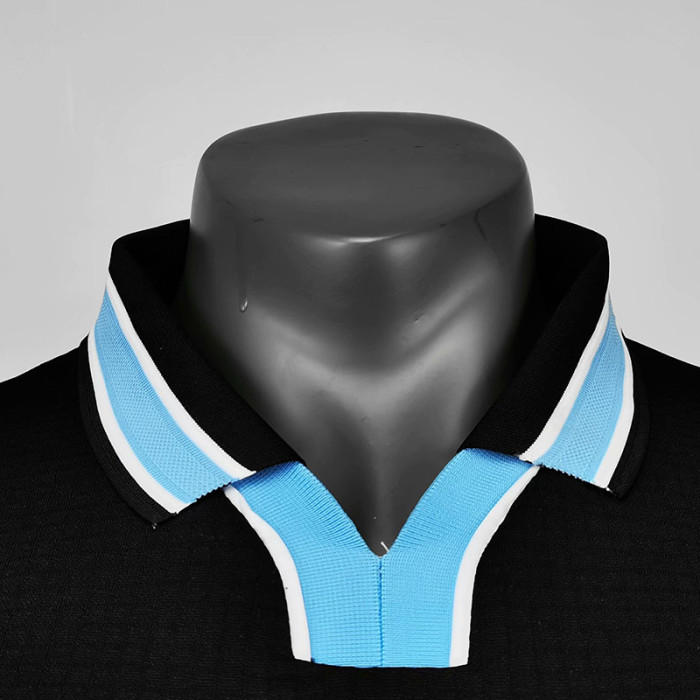 1998-2000 Lazio Away Black Retro Soccer Jersey