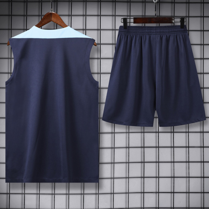 24-25 France Royal Blue Tank top and shorts suit