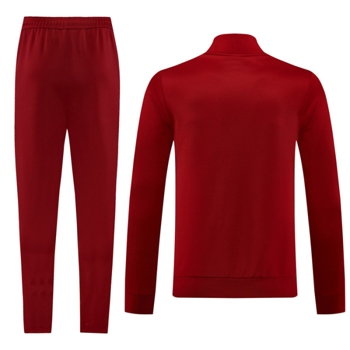 24-25 Roma Red blue Jacket Tracksuit #02