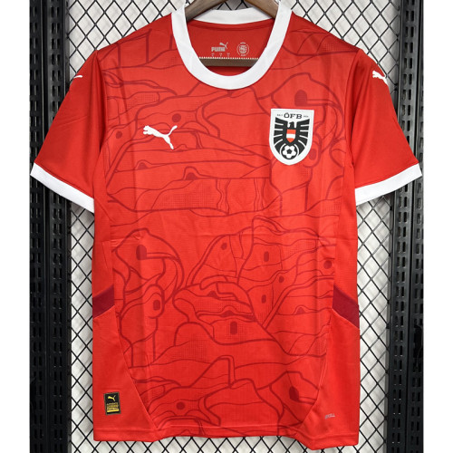 24-25 Austria Home Fans Soccer Jersey