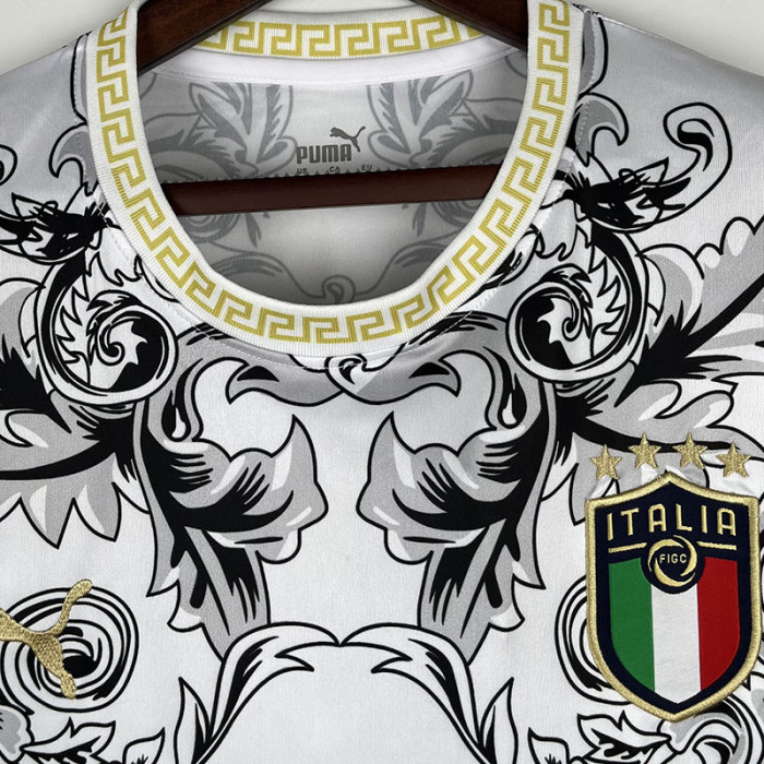 2023 Italy Special Edition White Training Shirts  #PM