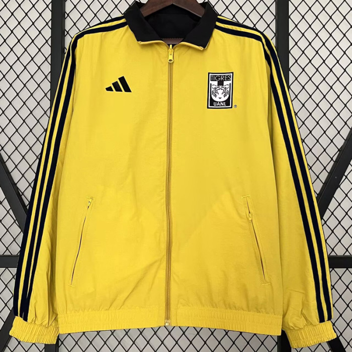 2024 Tigres UANL Yellow & Black Double Sided Windbreaker (双面风衣)