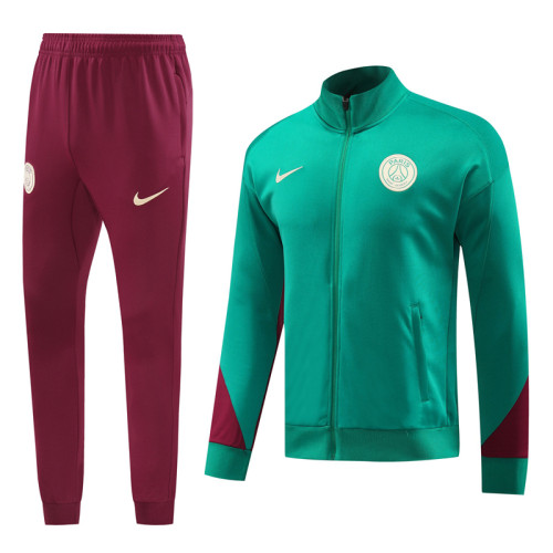 24-25 PSG Green Jacket Tracksuit