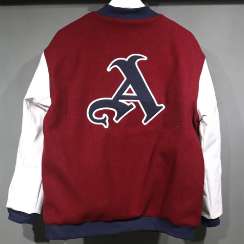 2025-26 ARS Brown Red Cotton Baseball Jacket
