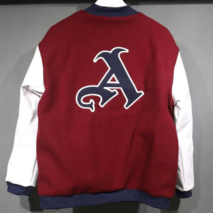 2025-26 ARS Brown Red Cotton Baseball Jacket