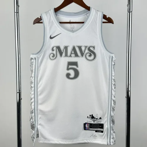 2024-25 Dallas Mavericks RUSSELL #5 White CityEdition Top Quality Hot Pressing NBA Jersey
