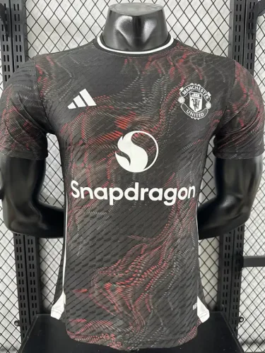 25-26 Man Utd Black Red Special Edition Player Version Training shirts