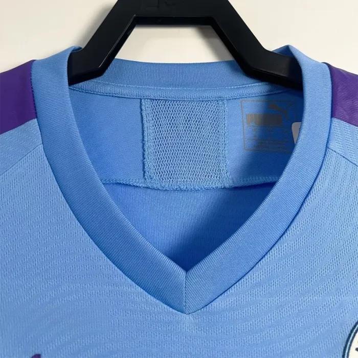2019-2020 Man City Home Retro Soccer Jersey