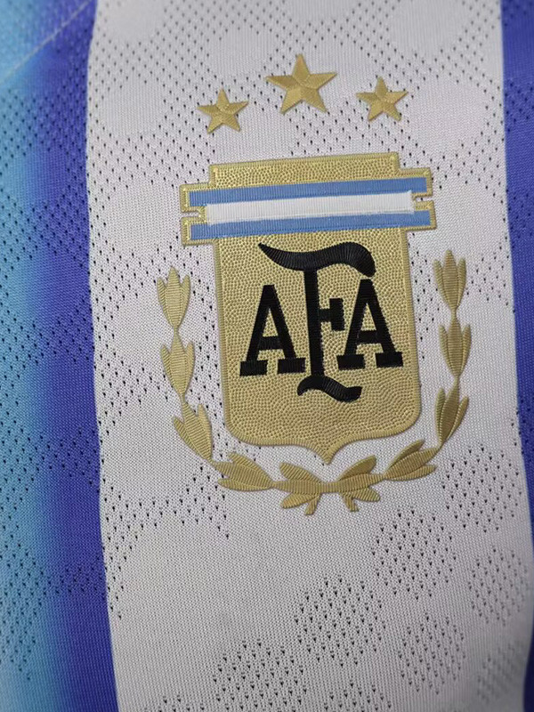 2025-26 Argentina Blue White Special Edition Player Version Soccer Jersey