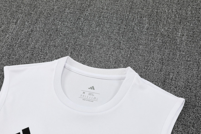 2025-26 Man Utd White Tank top and shorts suit