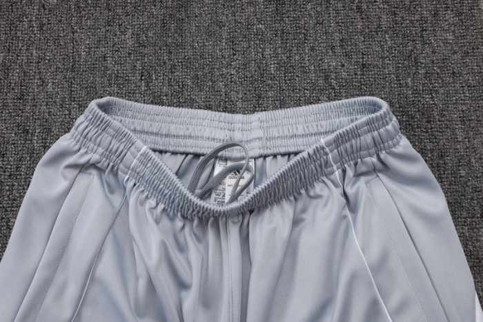 2025-26 RMA White grey Kids Half Pull Tracksuit#E25106(童装)(半拉链)